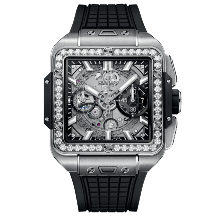 821.NX.0170.RX.1204 | Hublot Square Bang Unico Titanium Diamonds 42 mm watch. Buy Online