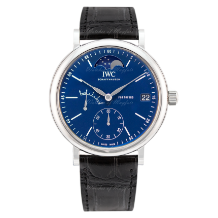 IW516405 | IWC Portofino Hand Wound Moon Phase 150 Years 45 mm watch. Buy Online