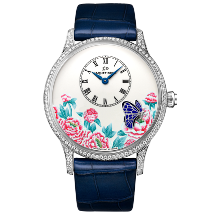 J005034272 | Jaquet Droz Petite Heure Minute Butterfly Journey 43 mm watch. Buy Online