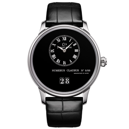 J016934216 | Jaquet Droz Grande Date Email Noir 43 mm watch. Buy Online