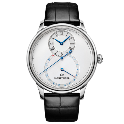 J008030240 | Jaquet Droz Grande Seconde Deadbeat Silver 43 mm watch. Buy Online