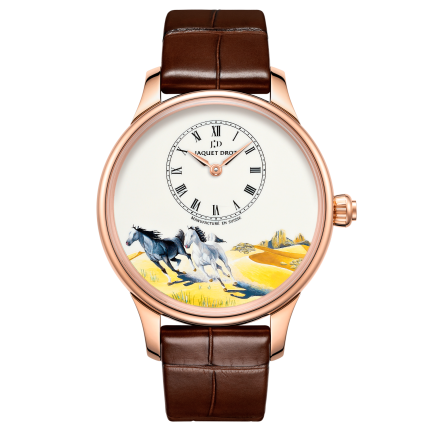 J005013204 | Jaquet Droz Petite Heure Minute Horses 39 mm watch. Buy Online