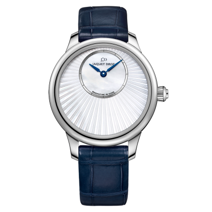 J005004371 | Jaquet Droz Petit Heure Minute Mother-Of-Pearl 35 mm watch. Buy Online