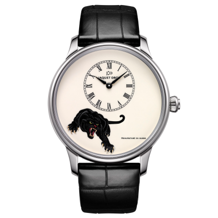 J005034234 | Jaquet Droz Petite Heure Minute Panther 43 mm watch. Buy Online