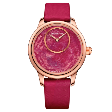 J005003270 | Jaquet Droz Petit Heure Minute Ruby Heart 35 mm watch. Buy Online