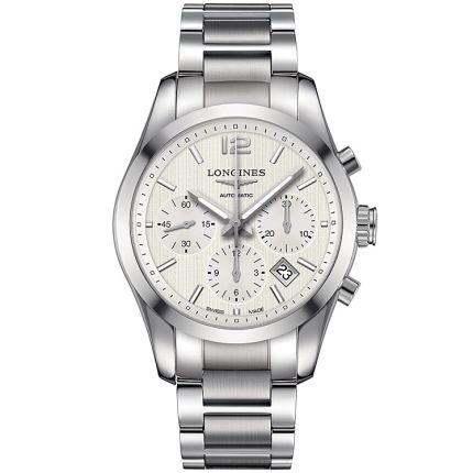 L2.786.4.76.6 | Longines Conquest Classic Chronograph Automatic 41 mm watch. Buy Online