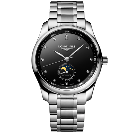 L2.909.4.57.6 | Longines The Longines Master Collection Moon-Phase Diamonds 40 mm watch. Buy Online