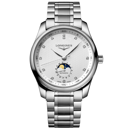 L2.909.4.77.6 | Longines The Longines Master Collection Moon-Phase Diamonds 40 mm watch. Buy Online