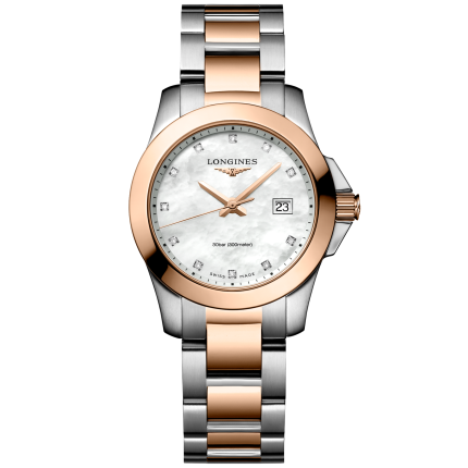 L3.376.3.88.7 | Longines Conquest Diamonds Quartz 29.5 mm watch. Buy Online