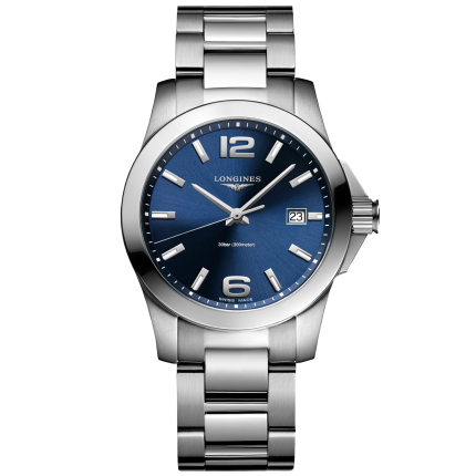 L3.377.4.96.6 | Longines Conquest Quartz 34 mm watch. Buy Online