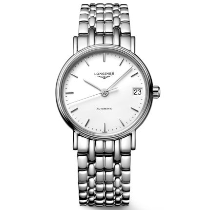 L4.322.4.12.6 | Longines Presence Steel Automatic 30 mm watch. Buy Online