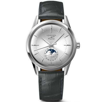 L4.815.4.72.2 | Longines Flagship Heritage Moonphase Automatic 38.5 mm watch. Buy Online