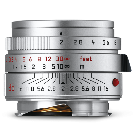 11674 | LEICA Summicron-M 35mm f/2 ASPH Silver Chrome Anodized Lens | Buy Online