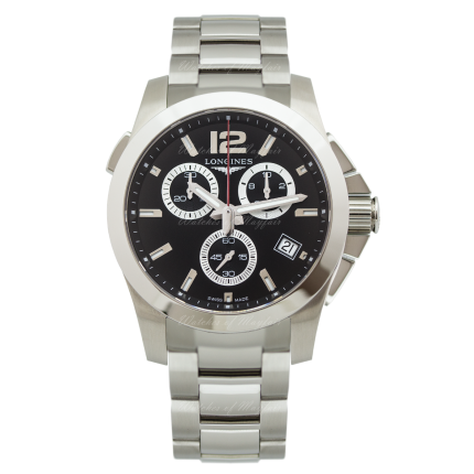 L3.702.4.56.6 | Longines Conquest Quartz 41 mm watch. Buy Online