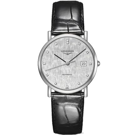 L4.809.4.77.2 | Longines Elegant Collection Diamonds Automatic 34.5 mm watch. Buy Online