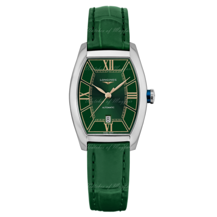 L2.142.4.06.2 | Longines Evidenza Steel Green Automatic 26 x 30.6 mm watch. Buy Online