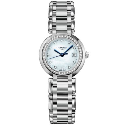 L8.110.0.87.6 | Longines PrimaLuna Diamonds Quartz 26.5 mm watch. Buy Online