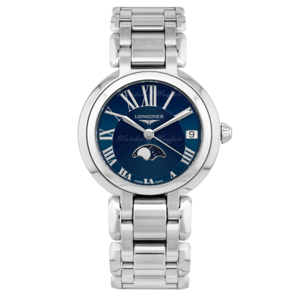 L8.115.4.91.6 | Longines PrimaLuna Steel Quartz 30.5 mm watch. Buy Online