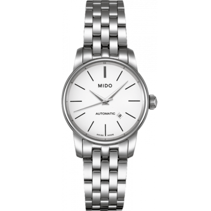 M7600.4.76.1 | Mido Baroncelli III Automatic White Dial Steel 29 mm watch. Buy Online