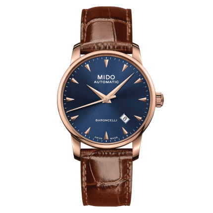 M8600.3.15.8 | Mido Baroncelli Midnight Blue Gent 38mm watch. Buy Online