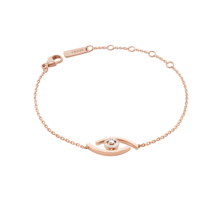 10034 | Buy Online Messika Lucky Eye Pink Gold Diamond Bracelet