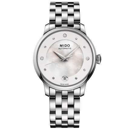 M039.207.11.106.00 | Mido Baroncelli Lady Day Diamonds Automatic 33 mm watch | Buy Now