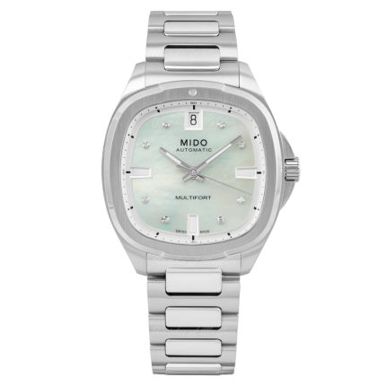 M049.307.11.106.00 | Mido Multifort TV 35 Diamonds Automatic 34.2 x 35 mm watch. Buy Online