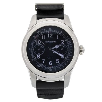 117739 | Montblanc Summit Smartwatch Steel Case Black Rubber Strap 46 mm watch. Buy Online