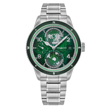 133303 | Montblanc 1858 Geosphere 0 Oxygen Worldtime Automatic 42 mm watch. Buy Online