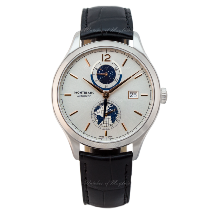 113779 | Montblanc Chronometrie Dual Time Vasco da Gama Specal Edition 41 mm watch. Buy Online