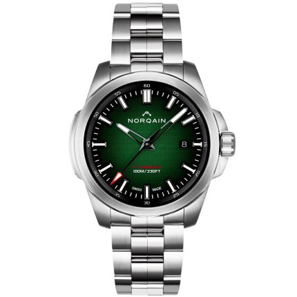 N3008S03A/ES301 |Norqain Independence Green Gradient Steel Bracelet 40 mm watch | Buy Online