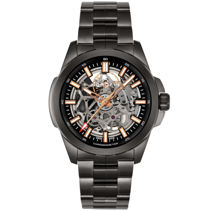 NB3000B03A/303 | Norqain Independence Skeleton DLC Bracelet 42 mm watch | Buy Online