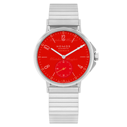 563 | Nomos Ahoi Neomatik Atlantic Siren Red Sport Bracelet 36.3 mm watch. Buy Online