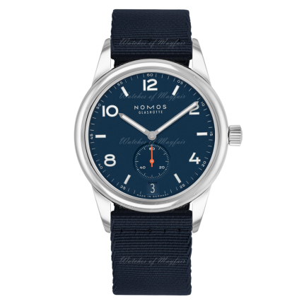 776 | Nomos Club Automatic Date Atlantic Automatic Blue-Black Textile 41 mm watch. Buy Online