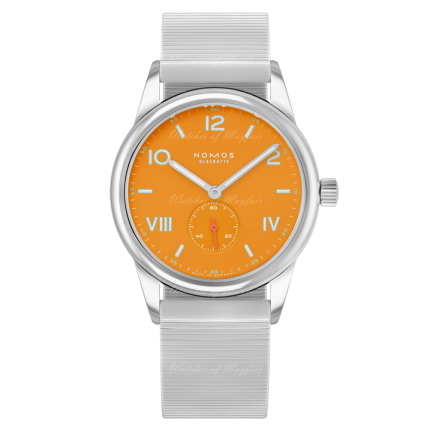 729 | NOMOS Club Campus 38 Future Orange Bracelet watch. Buy Online