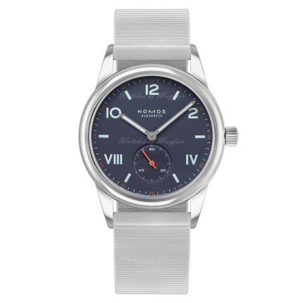 713-5784 | Nomos Club Campus Blue Purple Manual 36 mm watch. Buy Online