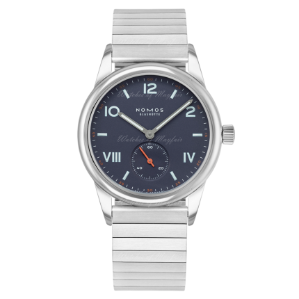 713-5781 | Nomos Club Campus Blue Purple Manual Sport Bracelet 36 mm watch. Buy Online