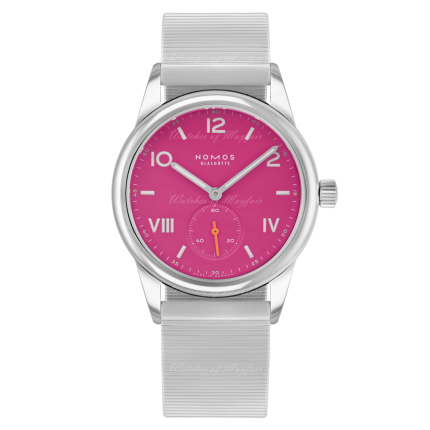 711 | Nomos Club Campus Deep Pink Manual Bracelet 36 mm watch. Buy Online