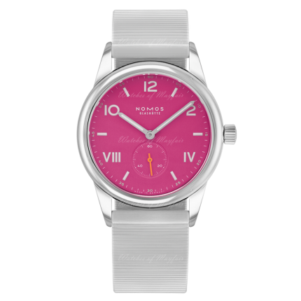 728 | Nomos Club Campus 38 Deep Pink Manual Bracelet watch. Buy Online