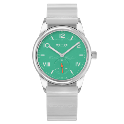 715.GB | Nomos Club Campus Electric Green Bracelet 36 mm watch. Buy Online