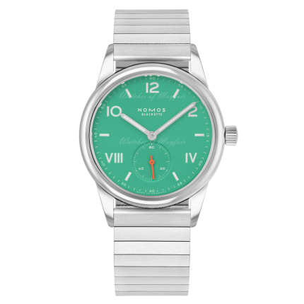 715.GB | Nomos Club Campus Electric Green Sport Bracelet 36 mm watch. Buy Online