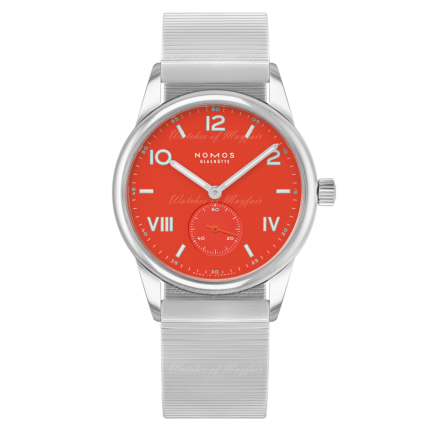 716.GB | Nomos Club Campus Nonstop Red Bracelet 36 mm watch. Buy Online