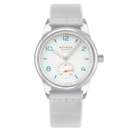 740 | Nomos Club Neomatik Automatic Grey Textile 37mm watch. Buy Online