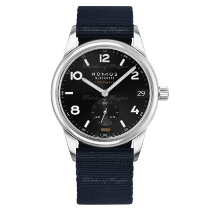 781 | Nomos Club Sport Neomatik 42 Date Blue-Black Textile watch. Buy Online