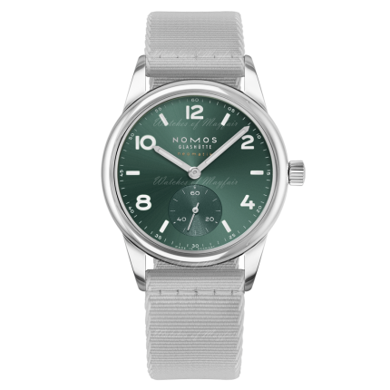 746 | Nomos Club Sport Neomatik Petrol Automatic Grey Textile 37 mm watch. Buy Online