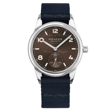 759 | Nomos Club Sport Neomatik Tabac Automatic Blue-Black Textile 39 mm watch. Buy Online