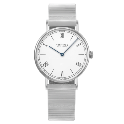 242 | Nomos Ludwig 33 Duo Enamel White Manual Bracelet watch. Buy Online