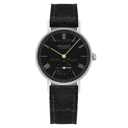 226 | Nomos Ludwig 33 Noir Manual Velour Leather Anthracite watch. Buy Online