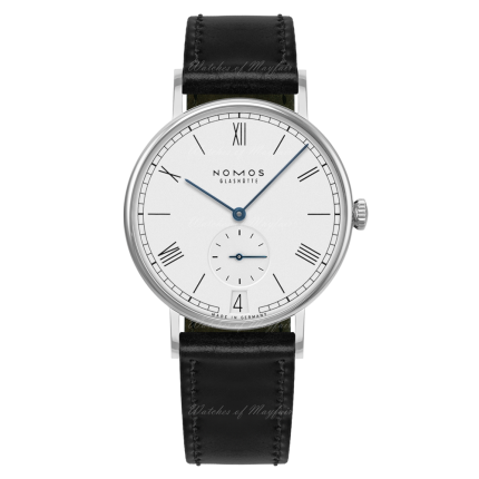 231 | Nomos Ludwig 38 Date Manual Black Leather watch. Buy Online