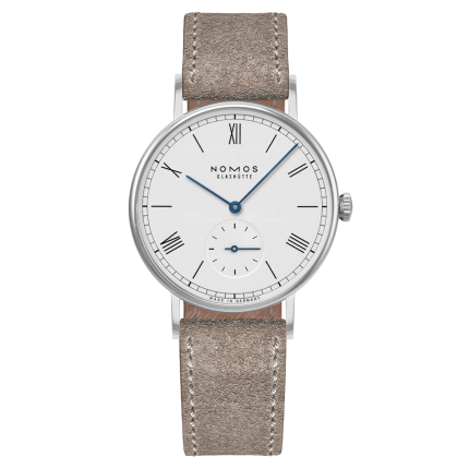 243 | Nomos Ludwig Manual Beige Leather 33 mm watch. Buy Online